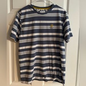 Denim & Flowers Men’s Size Large striped T shirt.